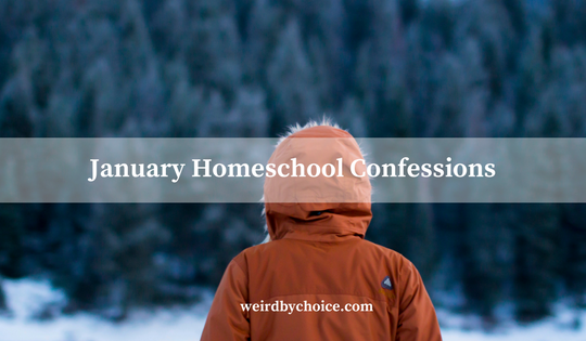 January Homeschool Confessions